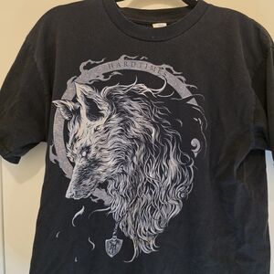Hard Times Clothing Black Wolf Graphic Tee
